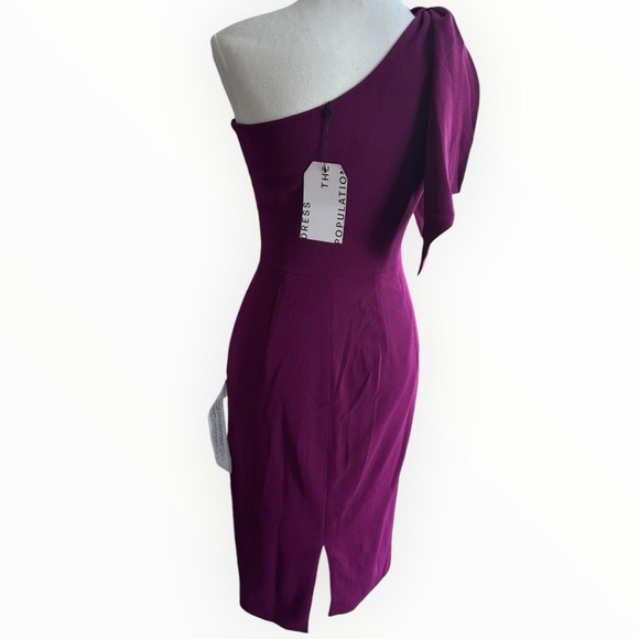 NWT Dress The Population Tiffany Dress in Dark Magenta Sz XS - Picture 9 of 14